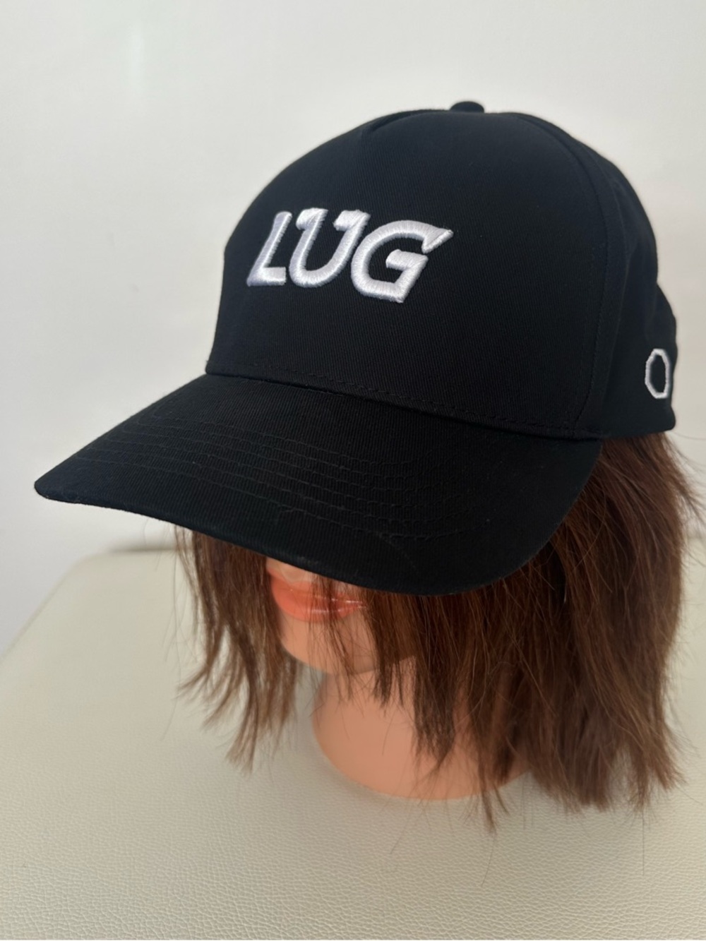 LUG Black Baseball Cap Adjustable Logo Hat Unisex Snapback